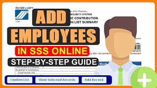 HOW TO ADD EMPLOYEES IN SSS ONLINE 2024 [upl. by Aillij]