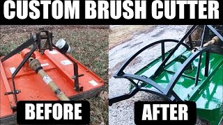 Custom brush cutter modification [upl. by Ynatirb]