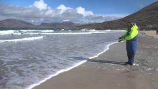 Flounder on LRF rod at Luskentyre Beach [upl. by Faletti957]