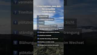 10 Warnzeichen eines überlasteten Nervensystems [upl. by Ernie]