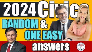 100 civics questions ONE EASY answers US naturalization test  2008 Civics Test  Officer Don [upl. by Kanor]