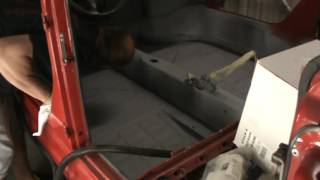 SEAM SEALING FLOORS VW THING [upl. by Aeirdna]