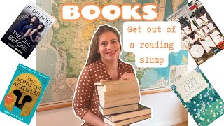 Books for getting out of a reading slump [upl. by Nellahs]