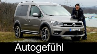 VW Volkswagen Caddy Alltrack FULL REVIEW Offroad test driven 4MOTION new crossover look neu [upl. by Gschu]