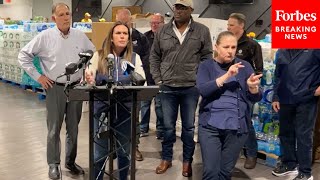 JUST IN Arkansas Gov Sarah Huckabee Sanders Holds Press Briefing On Storm Recovery Efforts [upl. by Perrine]