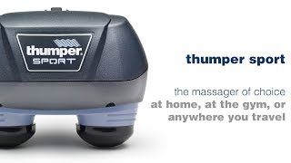 Thumper Massager  Thumper Sport  Reach all muscle groups with the long handle [upl. by Introc]