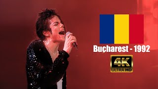 Michael Jackson  Billie Jean Bucharest October 1st 1992 4K60FPS [upl. by Norling]