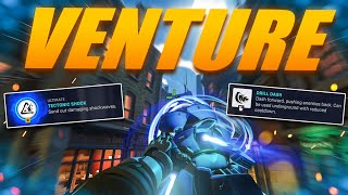 NEW HERO Venture Gameplay and All Abilities  Overwatch 2 [upl. by Hermia721]