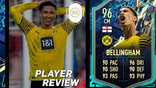 EL MEJOR MEDIOCAMPISTA QUE HE PROBADO EN FIFA 22  JUDE BELLINGHAM TOTS 96 REVIEW  FIFA 22 [upl. by Wilbur]