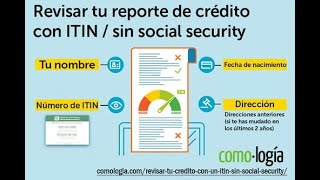 ¿Cómo verificar el puntaje de crédito con ITIN [upl. by O'Driscoll]