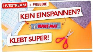 🔴🧵 27 LIVE STICKEN Filz mit der Stickmaschine besticken ✂️ [upl. by Anilok]