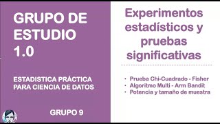 Estadística práctica para ciencia de datos  Sesión 09 [upl. by Reece991]