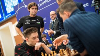 The game that made Magnus Carlsen the World Blitz Champion 2023  Carlsen vs Aronian [upl. by Weismann]