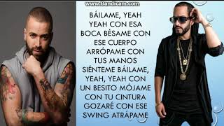 Nacho Yandel Bad Bunny  Letra Báilame Remix [upl. by Pahl795]