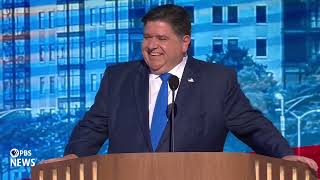 WATCH Gov JB Pritzker speaks at 2024 Democratic National Convention  2024 DNC Night 2 [upl. by Siward]