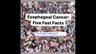 Esophageal Cancer Five Fast Facts 💙💜 [upl. by Leval]