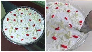 white forest cakeA white forest pudding cake recipesimple recipes samis kitchen [upl. by Naimaj901]