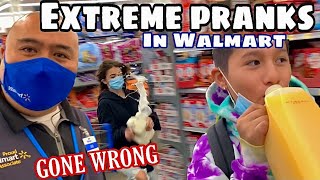 Extreme pranks in Walmart KICKED OUT [upl. by Ativoj]