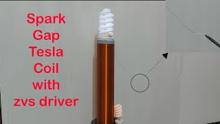 Tesla coil  How to make spark gap tesla coil with zvs driver [upl. by Nivle]