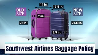 Southwest Airlines Baggage allowance  Everything You Need to Know [upl. by Nyrrek]