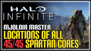 All Spartan Core Locations Halo Infinite Mjolnir Master Achievement [upl. by Erdna314]