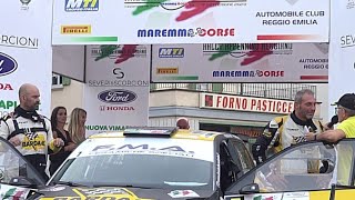 rally Appennino reggiano premiazioni interviste ad alcuni equipaggi [upl. by Llerrud]