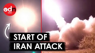 Shocking Moment Iran Launches Unprecedented Missile Attack on Israel [upl. by Seen916]