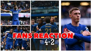 Chelsea 42 Leicester City Highlights All Goals 2024 Cole Palmer Assist Chelsea Fans Reaction FA CUP [upl. by Dlaner]