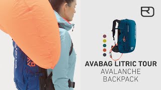 AVABAG LiTRIC TOUR avalanche backpack English  ORTOVOX [upl. by Berstine]