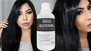 UMECTAÇÃO COM GLICERINA BIDESTILADA  glicerina en cabello xoxojbm [upl. by Clintock116]