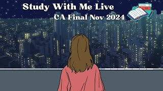 CA Final Nov24📚 Study With Me Live  19102024  21 Days to go  Chartered Cafe☕CAStudy Live [upl. by Aitas125]