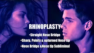 ⚠️EXTREME Straight Nose Bridge  Pointy  Sharp amp Upturned Nose tiplisten once Subliminal [upl. by Aleb]