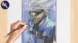 How to draw Kakashi Hatake  How to draw anime step by step  Coloring [upl. by Itnahs943]