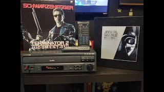 Pioneer CLDV2600 Laser Disc Player CD CDV LD BCCD With remote amp Barcode Reader DEMO [upl. by Henrique]