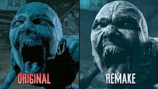 Until Dawn Remake vs Original First Wendigo Encounter Comparison 4K [upl. by Nimajeb615]