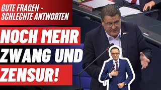 Bundesregierung sorgt für noch mehr Zwang und Zensur Gute Fragen  schlechte Antworten [upl. by Ernestus]