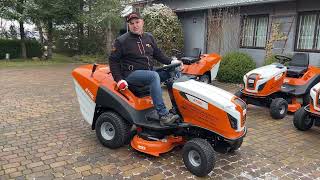 Traktor ogrodowy STIHL RT 5097  MIRBAR [upl. by Attenborough]