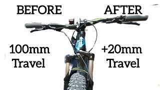 How to make your MTB handle better With a SR sun tour Air fork [upl. by Oinegue]