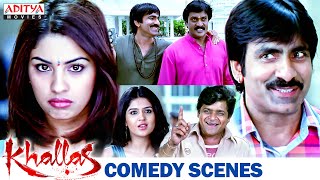 Ravi Teja Superhit Movie Comedy Scenes  Khallas Hindi Dubbed Movie  Prakash Raj  Richa [upl. by Ahsin]