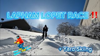 Lapham Loppet Race  Backcountry Skiing in my Yard [upl. by Atiloj518]