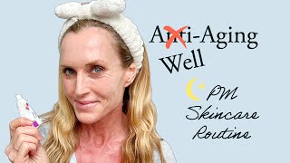 My Evening Skincare Routine using RetinA amp Estrogen  Over 50 WellAging Skincare Routine [upl. by Mure]