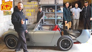 AustinHealey 35L V8 frogeye Sprite Project  PAINT Classiccarbscouk [upl. by Irina]