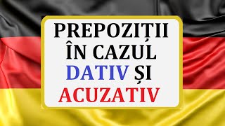 Invata Germana  PREPOZITII in cazul DATIV si ACUZATIV [upl. by Eentruok4]