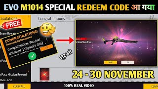 FREE FIRE REDEEM CODE TODAY 24 NOVEMBER  FREE REDEEM CODE 2024  FF REDEEM CODE TODAY 23 NOVEMBER [upl. by Mauralia]