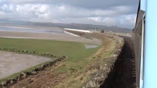 Arnside  Grange  over  sands over River Kent by train [upl. by Oker855]