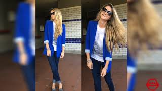 Combinar Blazer Azul Claro y Oscuro  Moda para Mujer [upl. by Aititil]