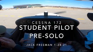 PreSolo Progress Check Cessna 172 [upl. by Annaynek]