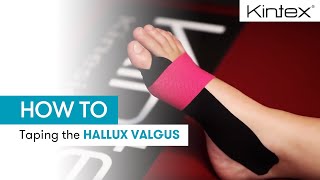 HOW TO  Kinesiology taping the hallux valgus [upl. by Leva205]