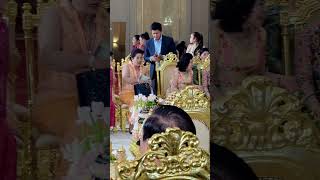 សិរីមង្គលKhmer traditional wedding cambodia foryou khmer wedding video traditional fyp fy [upl. by Cottle740]