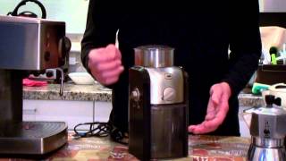 How to ground coffee beans  Cafe Series [upl. by Parfitt153]